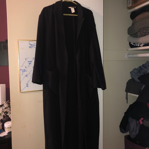 H\u0026M | Jackets \u0026 Coats | Long Black 
